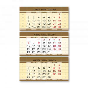 Календарный блок Золото (3х145*297)